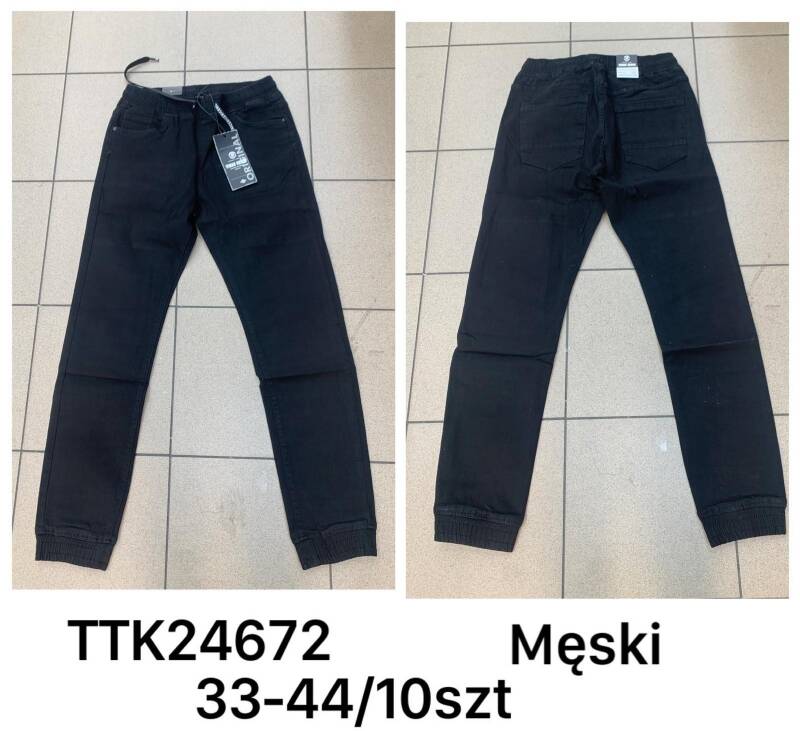 Spodnie jeansy meskie Roz 33-44, 1 Kolor Paczka 10 szt